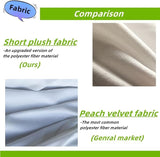 6pack Sublimation SHORT PLUSH Pillow Cases Blanks, 18x18 Inch, 4 Panels Style SHORT PLUSH Throw Pillow Covers, Cushion Cover for Sublimation, Sofa Couch DIY Pillow Case (No Pillow Insert, 6pcs) Zeloyaut