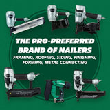 Metabo HPT 18V MultiVolt™ Straight Cordless Finish Nailer Kit, 16 Gauge Finish Nailer, (1) 18V 2.0Ah Lithium Ion Battery w/Fuel Gauge, Accepts Finish Nails, Lifetime Power Tool Warranty, NT1865DMST Metabo HPT