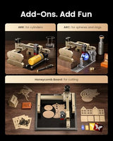 AlgoLaser 3W Mini Laser Engraver Machine - Small Laser Engraver for Beginner & DIY,8000mm/min High Speed & 150x150mm Work Area & Tilt Detection,Portable Laser Engraving for Wood, Leather, Plastic AlgoLaser