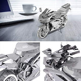 Piececool 3D Metal Puzzles for Adults, DIY 3D Motorcycle Model Kits,3D Puzzles for Teen Men Craft Kits, Great Birthday Gifts, 72 Pcs