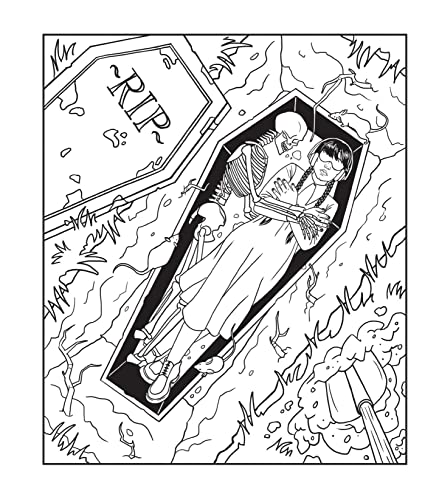 Wednesday: An Unofficial Coloring Book of the Morbid and Ghastly (Unofficial Wednesday Books) WoodArtSupply