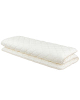 FULI Japanese Futon Mattress, Foldable & Portable Floor Lounger Bed, Roll Up Sleeping Pad, Shikibuton, Made in Japan (White, Queen) FULI