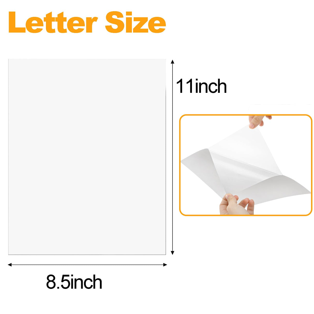 Nicunom 40 Sheets Sublimation Sticker Paper, Glossy Transparent Sublimation Stickers Waterproof 8.5"x11" Printable Clear Sticker Paper for DIY Custom Sticker, Decals, Labels Nicunom