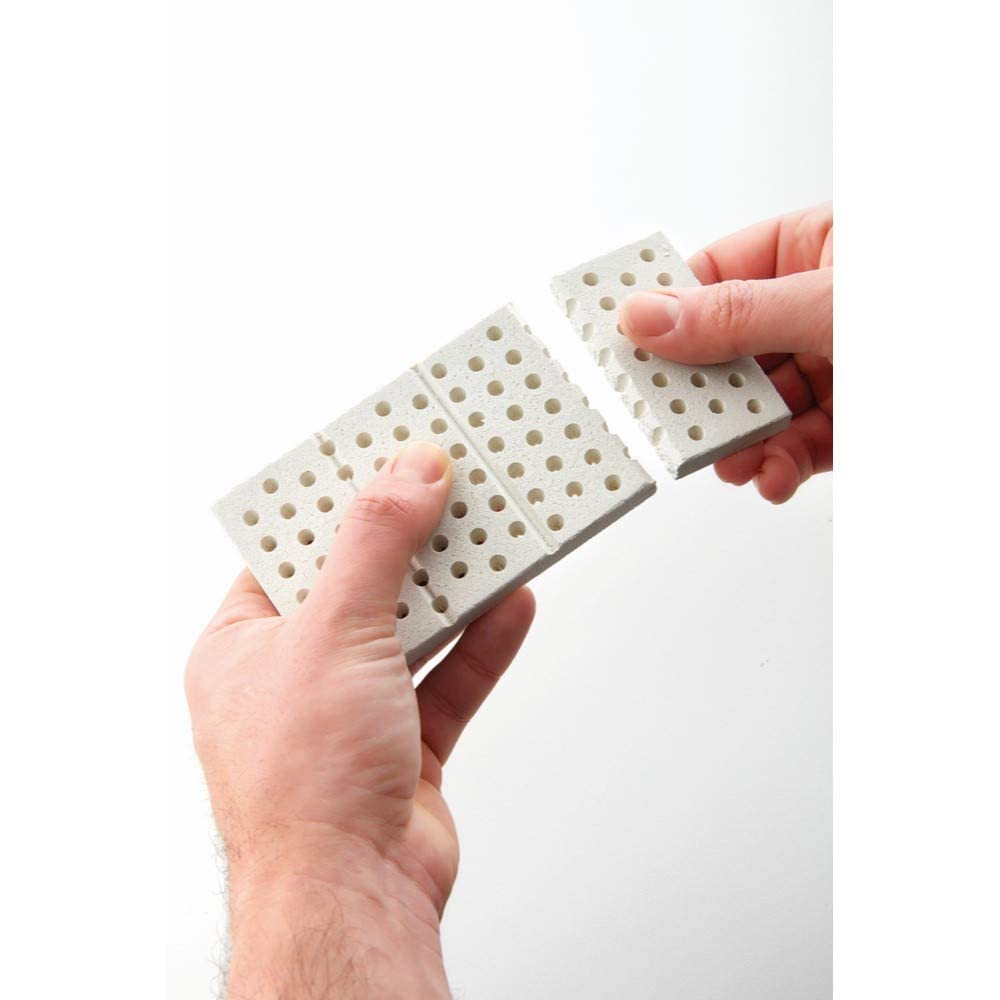 Ceramic Grill Tile Kit Upgrade to Radiant Heat Compatible with Any Gas Grill Easy to Install Enhance Grill Area and Flavor in Foods Replaces Lava Rocks and Briquettes by Easylife Tech BBQ King Grill Tiles