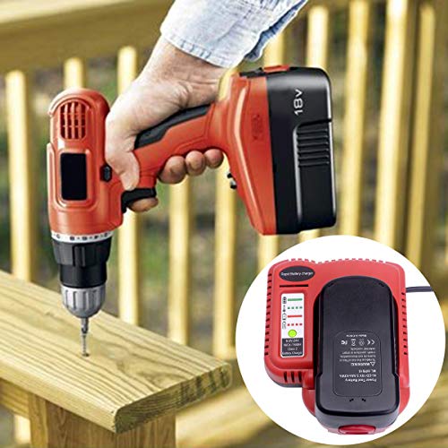 Lasica Replacement for Black & Decker Battery Fast Charger Compatible with Black and Decker 9.6V 12V 14.4V 18V 24V NiCad & NiMh Batteries HPB18-OPE HPB14 HPB12 HPB96 BDCCN24 BDFC240 Firestorm Charger Lasica