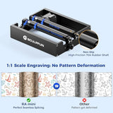 SCULPFUN RA Mini Laser Rotary Roller with Bracket, Y-Axis Rotary Roller 360° Rotation for Engraving Cylindrical Objects Cans Cups Bottles, Compatible with iCube, iCube Ultra and C1 Laser Engraver SCULPFUN