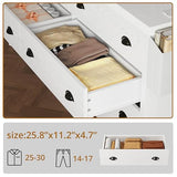 LIKIMIO Dresser for Bedroom 6 Drawer with Charging Station, TV Stand Storage Chest of Drawers for Living Room Hallway Entryway, MDF Board, 59 Inches White LIKIMIO