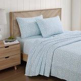 Tommy Bahama - Queen Sheet Set, Super Soft Cotton Percale Bedding with Matching Shams, Tropical Bedding Set, Oeko-Tex Certified (Palmtastic Blue, Queen) Tommy Bahama