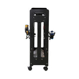 JOYWAVE Fishing Rod Holder,Fishing Pole Holders for Garage,Plastic Fishing Rod Rack,16-Slots,Portable Wheels JOYWAVE