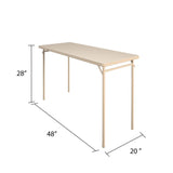 Cosco Folding Serving Table, 20" x 48", Antique Linen Cosco