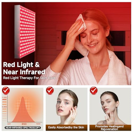 springspa Infrared Sauna for Home, 1 Person Home Sauna with Red Light Therapy, Canadian Hemlock Wooden Dry Saunas Room with Bluetooth Speakers, 1178 W/120V, 15 Minutes Pre-Warm up springspa