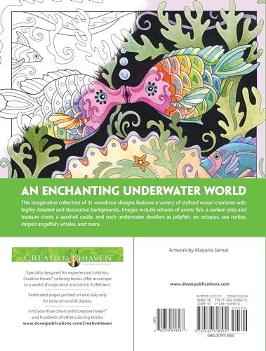 Creative Haven Fanciful Sea Life Coloring Book: Relaxing Illustrations for Adult Colorists (Adult Coloring Books: Sea Life)