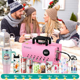 Whubefy Tumbler Heat Press Machine Pink for 30oz 20oz Sublimation Blank Skinny Tumbler 11-16oz Coffee/Ceramic/Stainless Steel/Aluminium Mug Cup with Heat Paper, Tape & Gloves As Gift for Easy Custom Whubefy