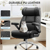 Office Chair Big and Tall, Desk Computer Chair for Heavy People, Oversized Executive Gaming Chair, Extra Wide 500LBS Ergonomic Comfy Office Chair with Adjustable Lumbar Support & 5D Flip Arms BestGlory