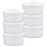 HIC Kitchen Ramekin Set, Fine White Porcelain, 2-Ounce, Set of 6 HIC Kitchen