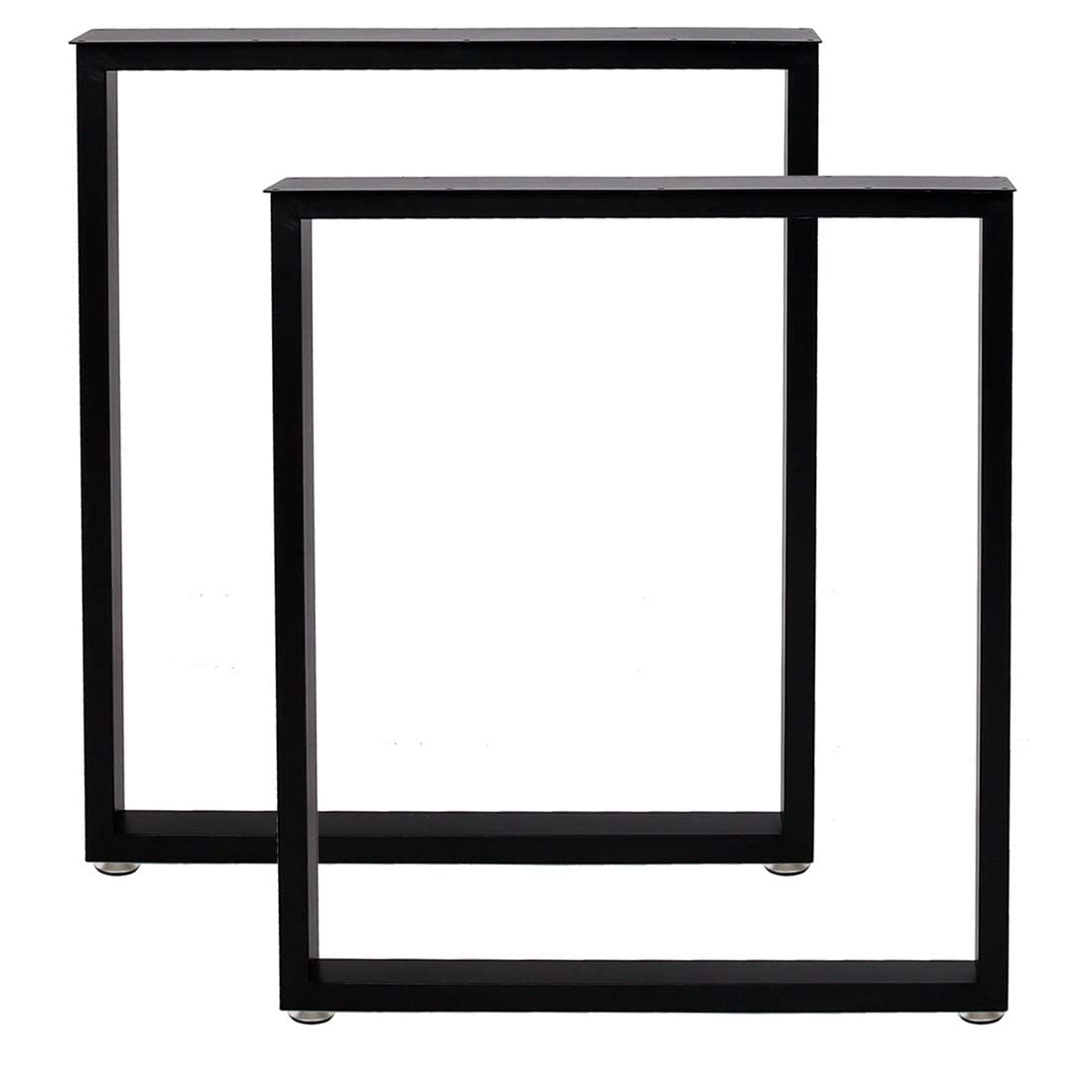 Metal Table Legs 28 Inch 24’’Wide Desk Legs Industrial Table Legs,Metal Legs for Desk,Black Table Legs,DIY Iron Legs(2Pcs) DR.IRON