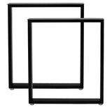 Metal Table Legs 28 Inch 24’’Wide Desk Legs Industrial Table Legs,Metal Legs for Desk,Black Table Legs,DIY Iron Legs(2Pcs) DR.IRON