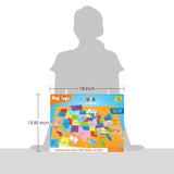 Imagimake Mapology USA Map with Capitals | Learning States and Capitals | US Geography Toys for Ages 5-7 | Jigsaw Puzzles for Kids Ages 8-10 Years | Educational Toys for Ages 8-13 Imagimake