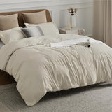 Bedsure Duvet Cover Queen Size - Only Includes 1 Duvet Cover (90"x90"), Hotel Luxury Soft Double Brushed All Season Bedding for Kids & Adults, Zipper Closure, NO Comforter, Linen Bedsure