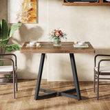 Tribesigns 31.5" Square Conference Table for 2-4 People, Compact Office Table for Small Spaces, Seminar Room Tribesigns