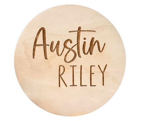 Personalized Newborn Announcement Sign for Hospital - Single Sided - Wooden Birth Announcement Sign - Name Baby Announcement Sign Customized Gender Generic