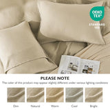EMME Muslin Cotton Duvet Cover Set Light Tan King Size Linen Like Soft Breathable Lightweight Summer Comforter Cover Set with Zipper Closure (Light Tan, King, 104"x90") EMME