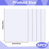 Ctosree 5 Pcs Self Stick Mounting Board, 5 x 7 Inch White Picture Frame Backing Board for Cross Stitch, Embroidery, Photo, Poster, Crafts, Artworks Ctosree