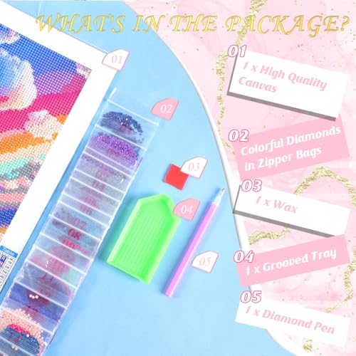 UIBDVKS 5D Diamond Painting Kits for Adults The Tasty Hamburger Diamond Art Kit DIY Full Round Drill Food with Diamonds Gem Art Help Relieve Stress 12x16 inch UIBDVKS