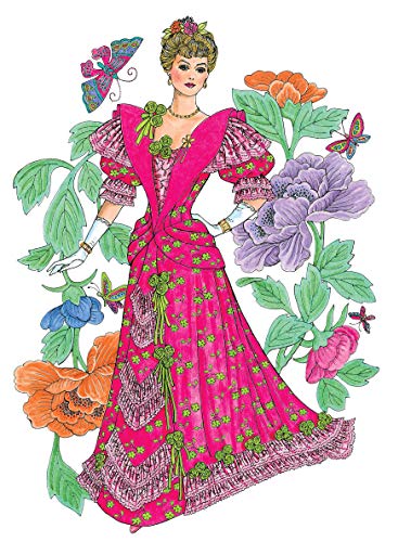 Dover Creative Haven Art Nouveau Fashions Coloring Book Dover Publications