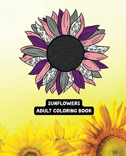 Boho Sunflower - Adult Coloring Book - Yellow: 49 Unique Designs Majosta