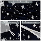 Double-Sided Printed Bedding with Minimalist Stars Cute - Ultra-Soft Microfiber Duvet Cover Set Single Durable Zipper Closure, Comfortable Quilt Cover for Bedroom Décor Dark Generic