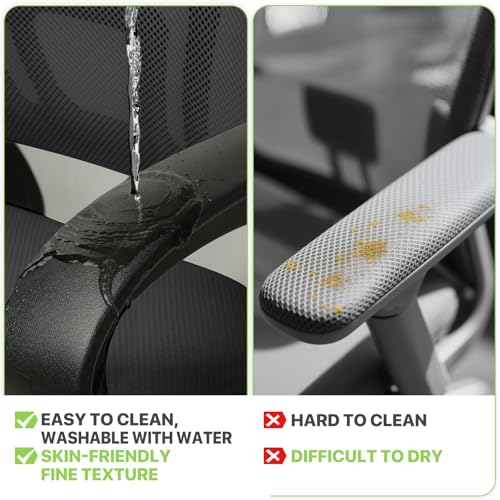 Magshion Ergonomic Office Chair 10 Pack, Mid-Back Mesh Desk Chair, Adjustable Swivel Computer Chair with Lumbar Support & Breathable Backrest for Gaming, Work, Study, 300 Lbs Capacity, Black Magshion