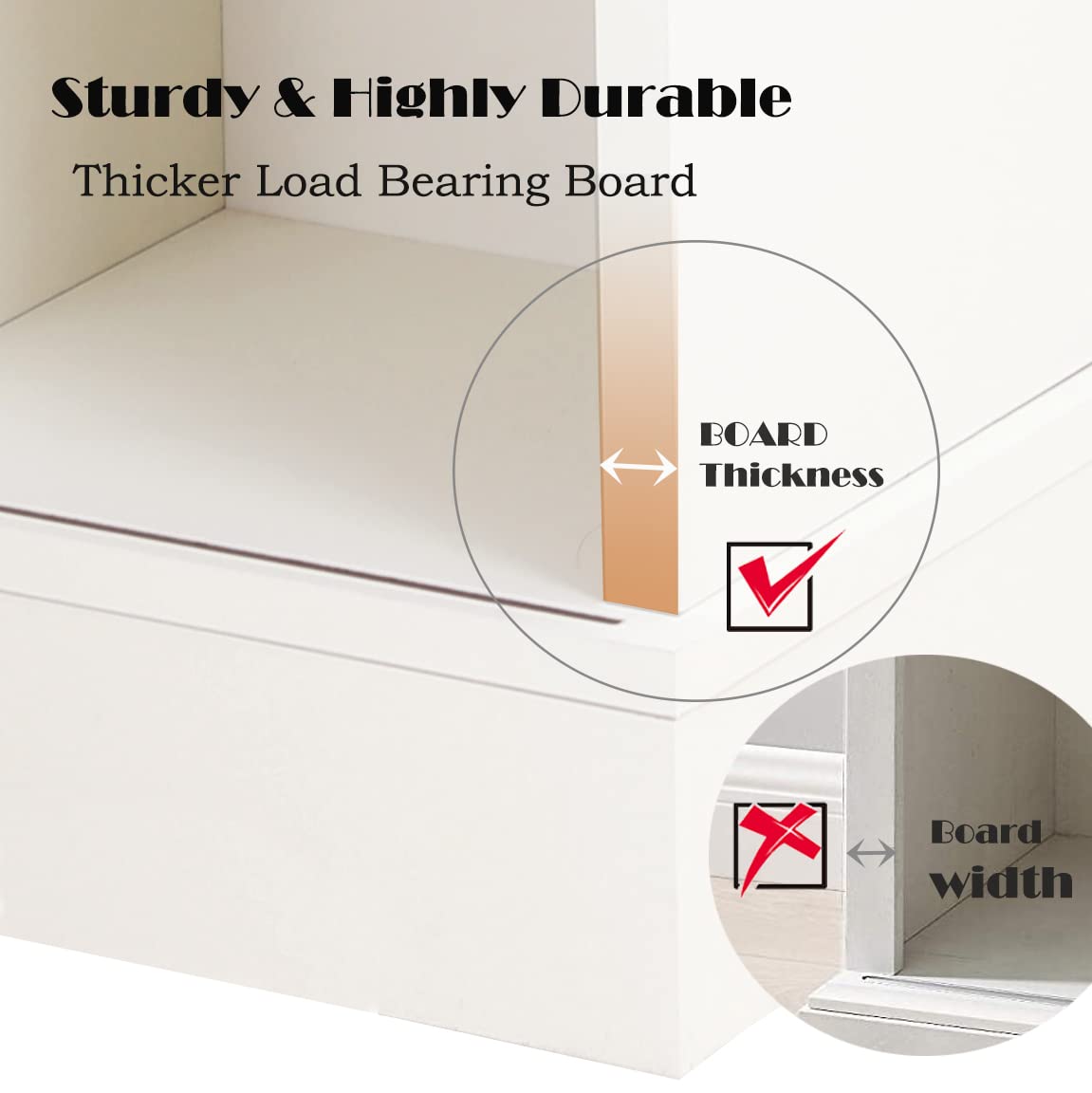 PHI VILLA Farmhouse Coffee Bar Cabinet - Sliding Barn Door Kitchen Sideboard Buffet Storage Cabinet PHI VILLA