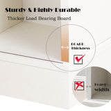 PHI VILLA Farmhouse Coffee Bar Cabinet - Sliding Barn Door Kitchen Sideboard Buffet Storage Cabinet PHI VILLA