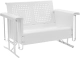Crosley Furniture Bates Loveseat Glider - White Crosley Furniture