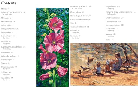 Acrylic Painting Step-by-Step (Step-by-Step Leisure Arts) Search Press