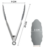 TingeVer - Set of 5 Non Stick BBQ Grill Mesh, Heavy Duty, Mesh Grill Mat + Tong + Code QR with 30 Recipes, Easy to Clean, Works on Gas, Charcoal, Electric Grill TingeVer