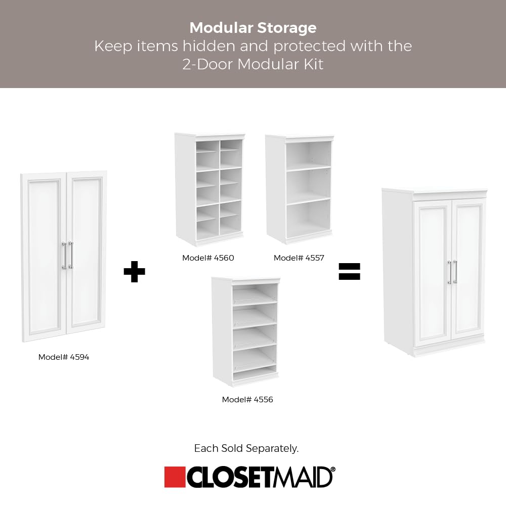 ClosetMaid Modular Storage Shelf Unit with 3 Shelves, White ClosetMaid