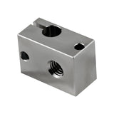 POLISI3D 500℃ High Temperature Plated Copper Heater Block Compatible with PT100 Cartridge Sensor Version V6 Hotend Titan Aero Extruder Prusa i3 MK3 MK3S 3D Printer (Copper) POLISI3D