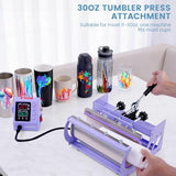 Whubefy Heat Press 15x15 inch 5 in 1 with 30OZ Tumbler Press, Slide Out 360° Swing Away Digital Shirt Press Machine, Industrial-Quality Heat Transfer Sublimation for T-Shirt/Tumbler/Mug/Hat/Cap/Plate Whubefy