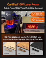 Laser Engraver 10W Laser Engraving Machine for Wood Metal Acrylic Glass Stone, Powerful DIY CNC Portable Laser Cutter 7.9" x 11.8" (Near A4) Offline Engraving Carverall K15 Pro, 10000mW, Class 1 Carverall