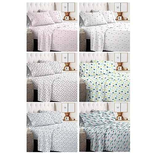 LITTLE CELEBRITY Full Sheets Set Kids Boys/Girls, Bed Sheets Kids, Cute Bed Sheet, Includes Flat, Fitted and 2 Pillowcases, 4 Piece LITTLE CELEBRITY