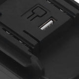 Battery Converter for Electric Tool ABS Material USB Interface 18V to 20V Woodworking Power Tool Adapter with Multiple Functions Low Power Consumption Fafeicy