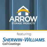 Arrow Classic Steel Storage Shed, 10x4, Blue Grey Arrow Shed