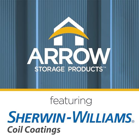 Arrow Classic Steel Storage Shed, 10x8, Blue Grey Arrow