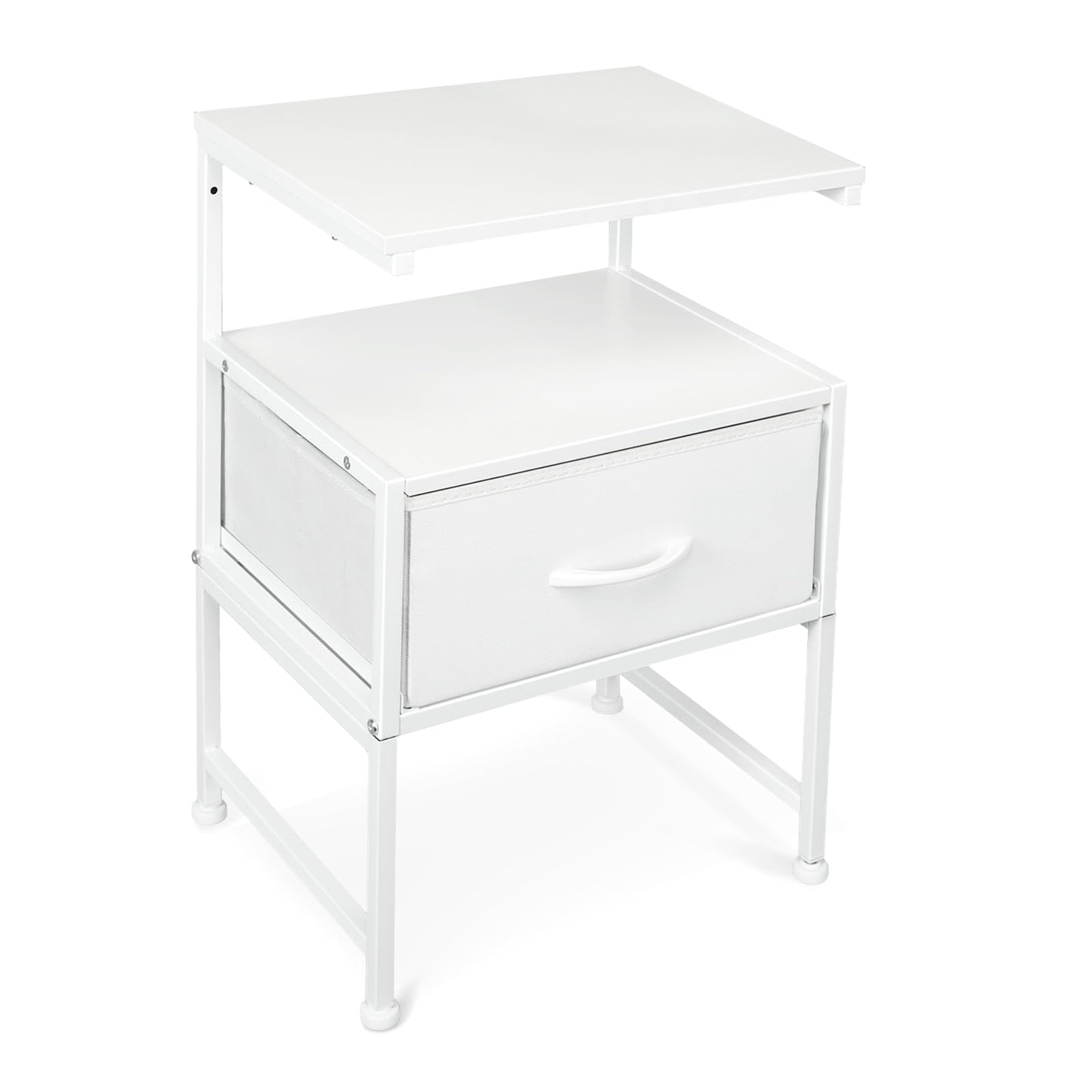 ErgoDesign Floating Nightstands with Drawer, Wall Mounted Bed Side Table Floating Drawer, 2 in 1 Floating Bedside Table with Storage Drawer for Bedroom, Living Room, Study Room, Closet (White - WoodArtSupply