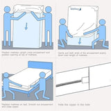 Moonsea Queen Mattress Protector Zippered (10/11/12/13/14 Inchs), Soft Terry Surface Mattress Encasement, 6-Side Waterproof Mattress Cover for Kids, Well Zipper, Noiseless, for Queen Mattress 60 * 80 Moonsea