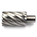 Annular Cutter JESTUOUS 3/4 Inch Weldon Shank 1-1/2 Cutting Diameter 2 Cutting Depth with Two-Flat HSS Kit for Magnetic Drill Press,1 Piece JESTUOUS