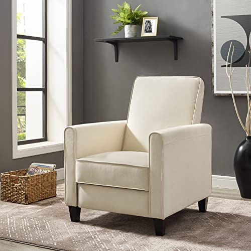 Naomi Home Landon Modern Reclining Accent Chair for Living Room | Recliner Chair with Enhanced Back Support, Wide Seat, Thick Cushioning | Recliner for Small Spaces
