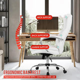 PayLessHere Ergonomic Office Chair Desk Chair Swivel Rolling Computer Chair Adjustable Executive Chair with High Back Cushion Lumbar Support and Armrest for Home and Office PayLessHere